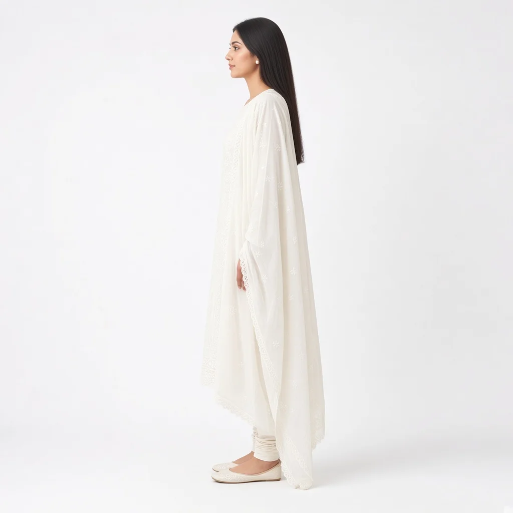 Ivory Chikankari Salwar Suit