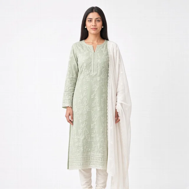 Ivory Chikankari Salwar Suit thumbnail