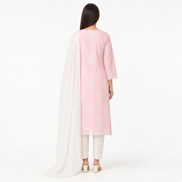 Ivory Chikankari Suit Set thumbnail