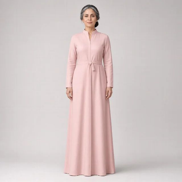 Ivory Straight Ethnic Gown