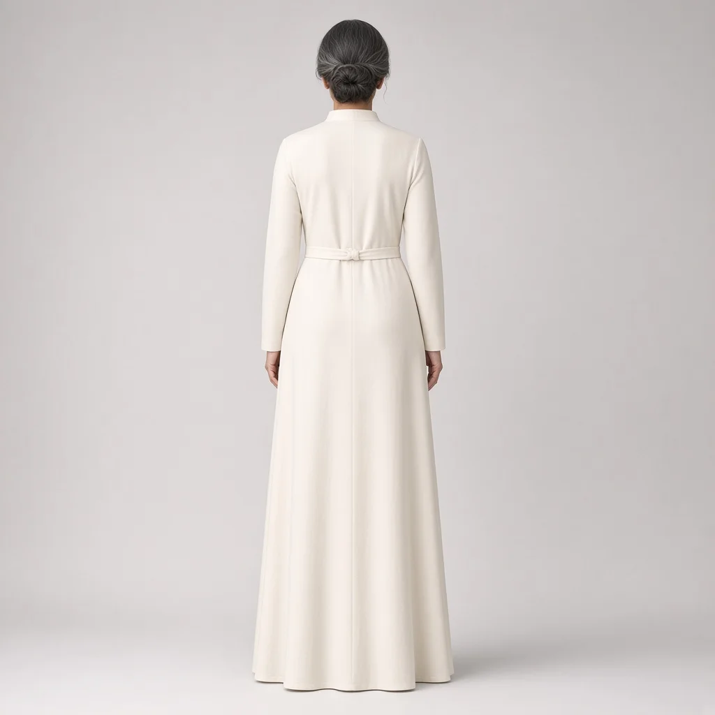 Ivory Straight Ethnic Gown