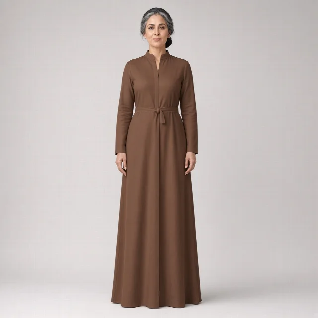Ivory Straight Ethnic Gown thumbnail