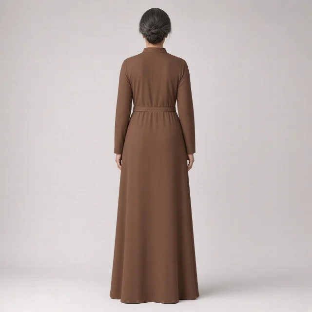 Ivory Straight Ethnic Gown thumbnail