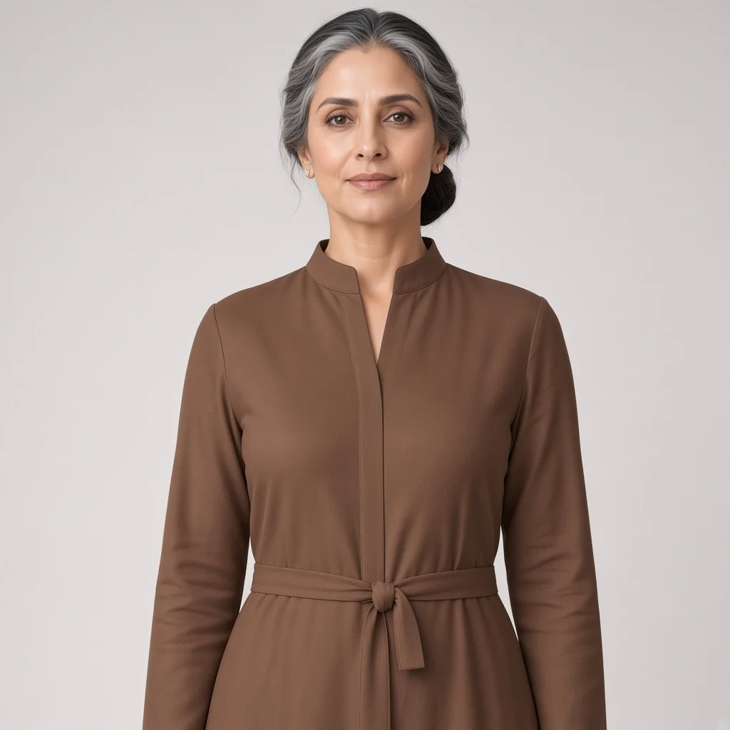 Ivory Straight Ethnic Gown