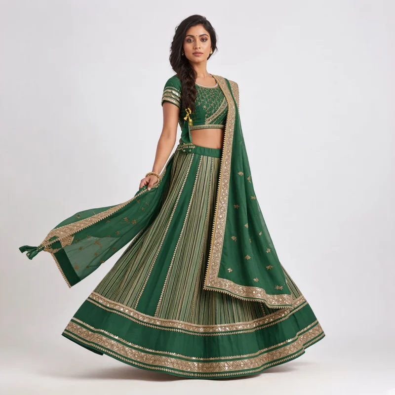 Jaipur Gota Patti Lehenga
