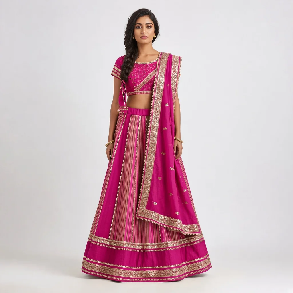 Jaipur Gota Patti Lehenga