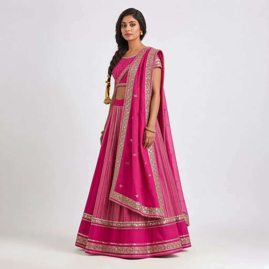 Jaipur Gota Patti Lehenga