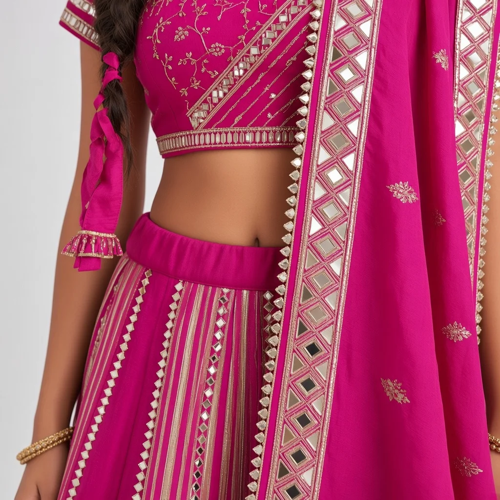Jaipur Gota Patti Lehenga