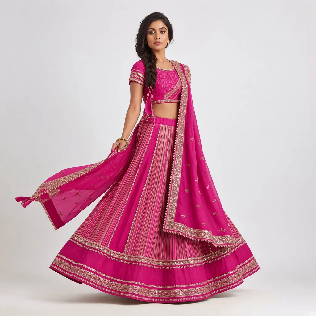 Jaipur Gota Patti Lehenga