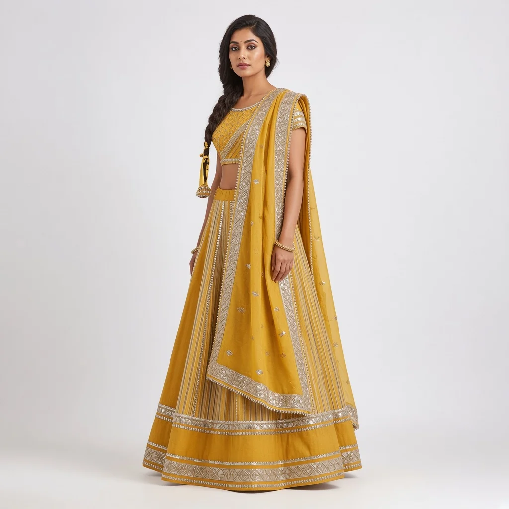 Jaipur Gota Patti Lehenga