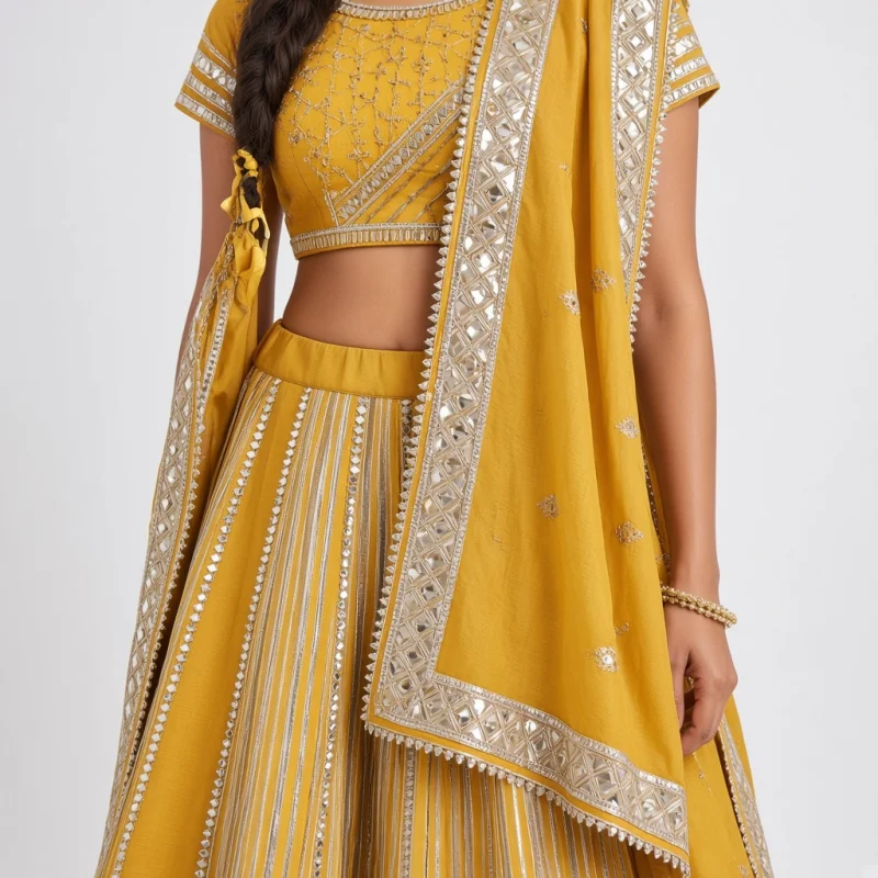 Jaipur Gota Patti Lehenga
