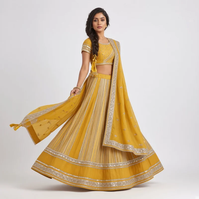 Jaipur Gota Patti Lehenga