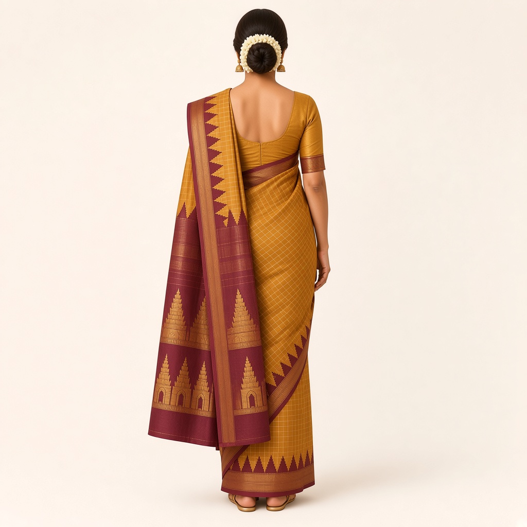 Kanjivaram Temple Border Silk Saree