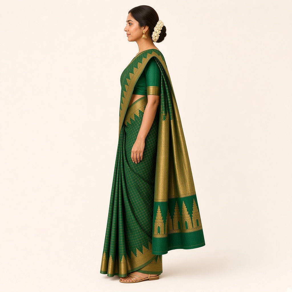 Kanjivaram Temple Border Silk Saree