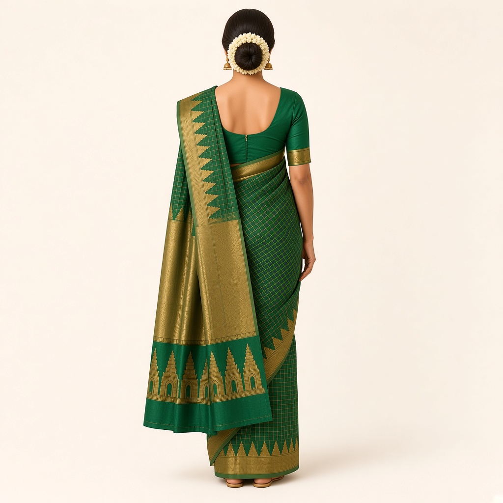 Kanjivaram Temple Border Silk Saree