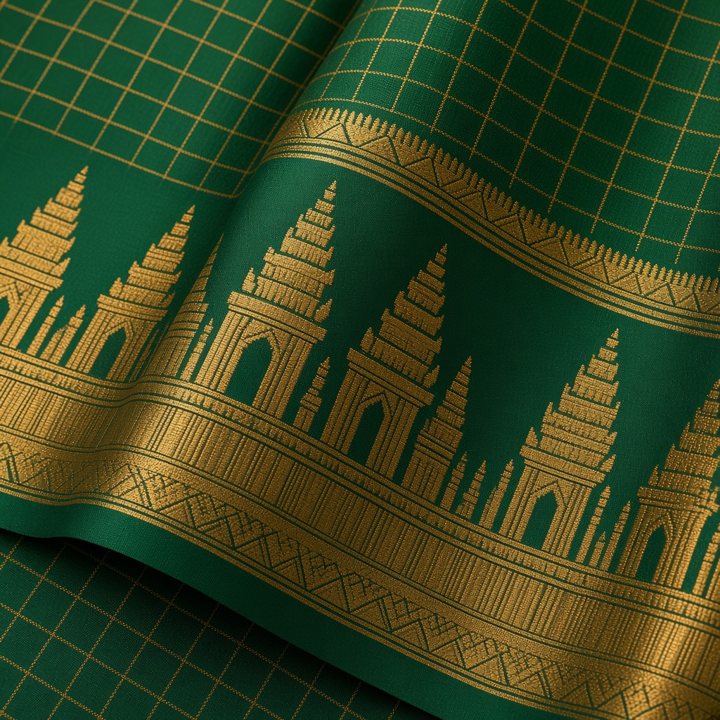 Kanjivaram Temple Border Silk Saree