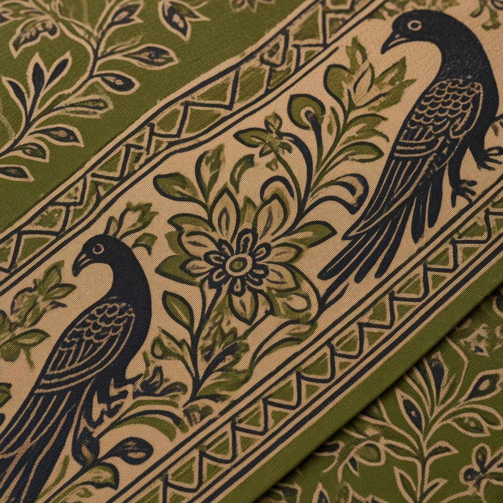 Madder Kalamkari Saree