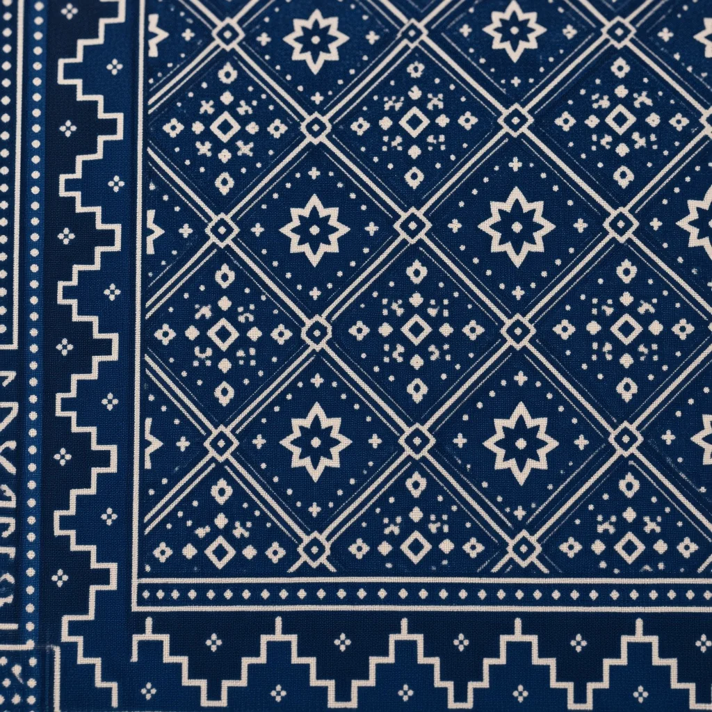 Maroon Ajrakh Dress Material