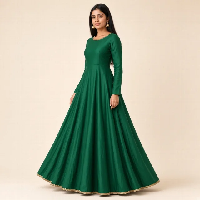 Maroon Anarkali Floor Gown thumbnail