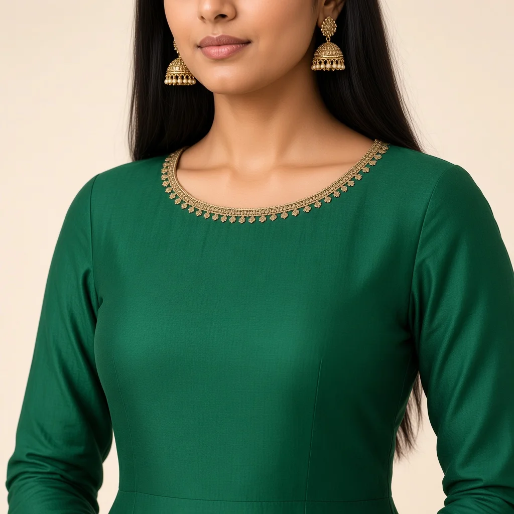 Maroon Anarkali Floor Gown