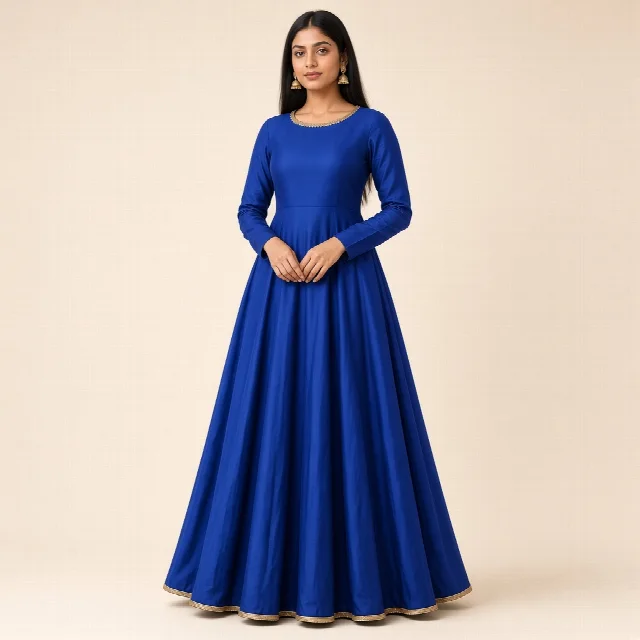 Maroon Anarkali Floor Gown thumbnail