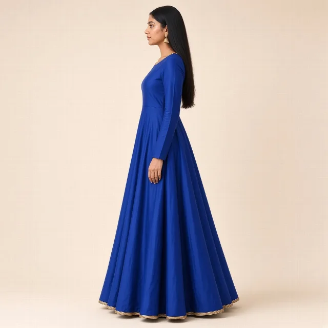 Maroon Anarkali Floor Gown thumbnail