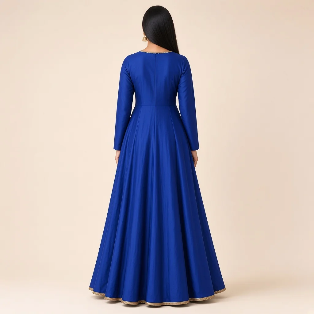 Maroon Anarkali Floor Gown