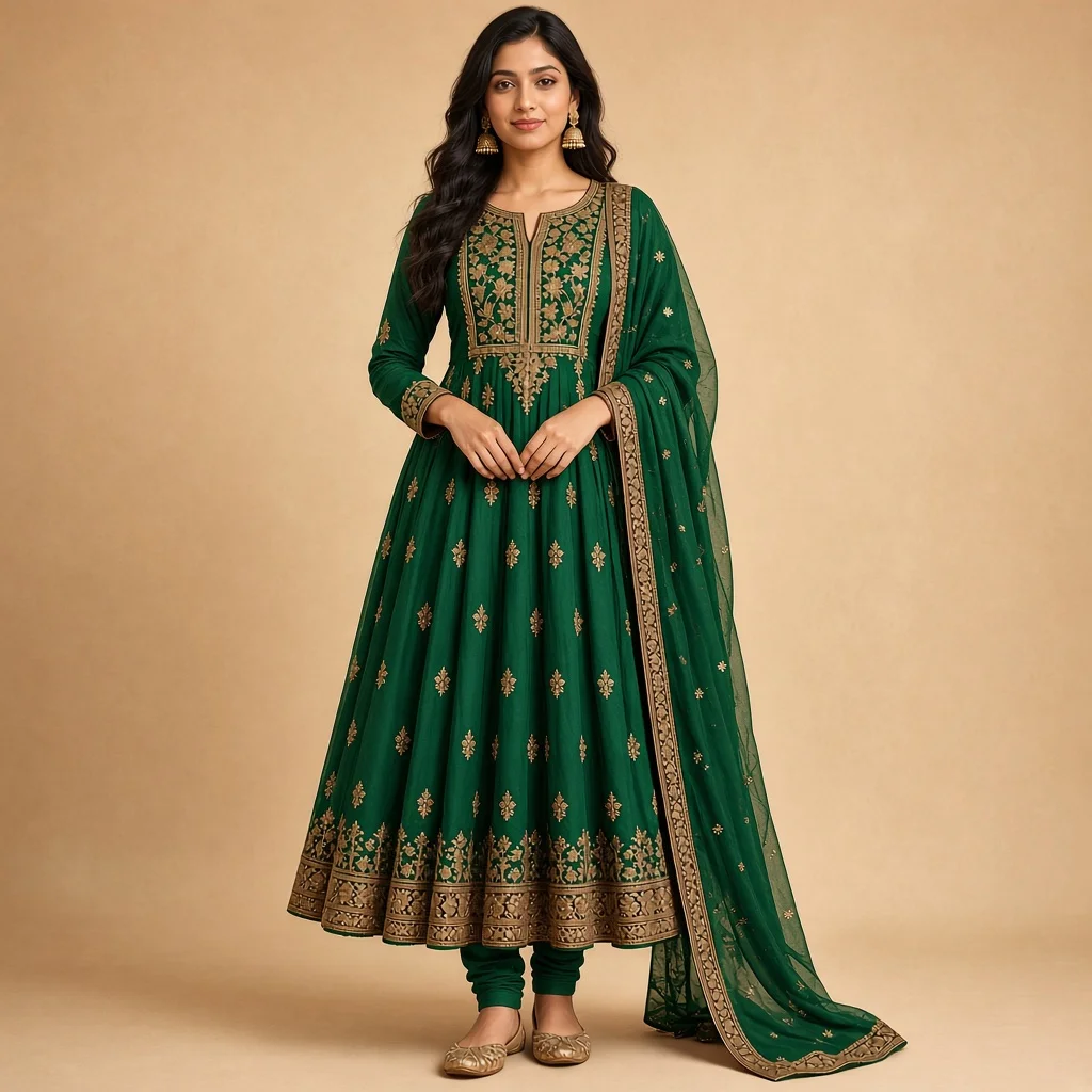 Maroon Anarkali Salwar Suit