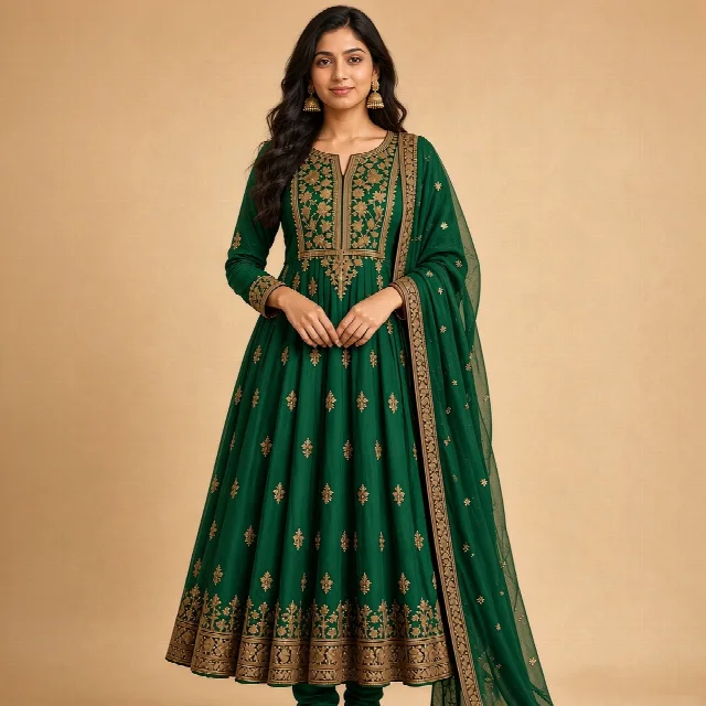 Maroon Anarkali Salwar Suit thumbnail