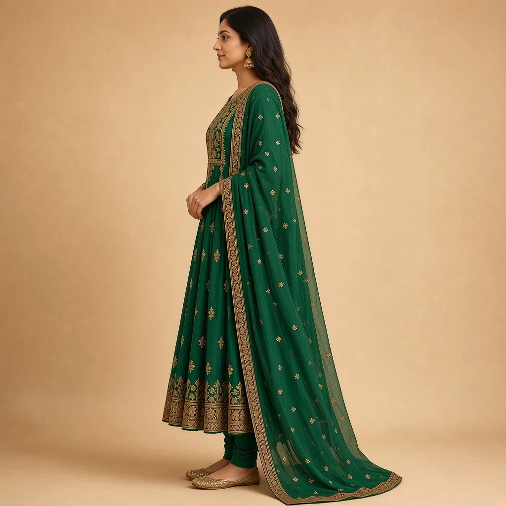 Maroon Anarkali Salwar Suit