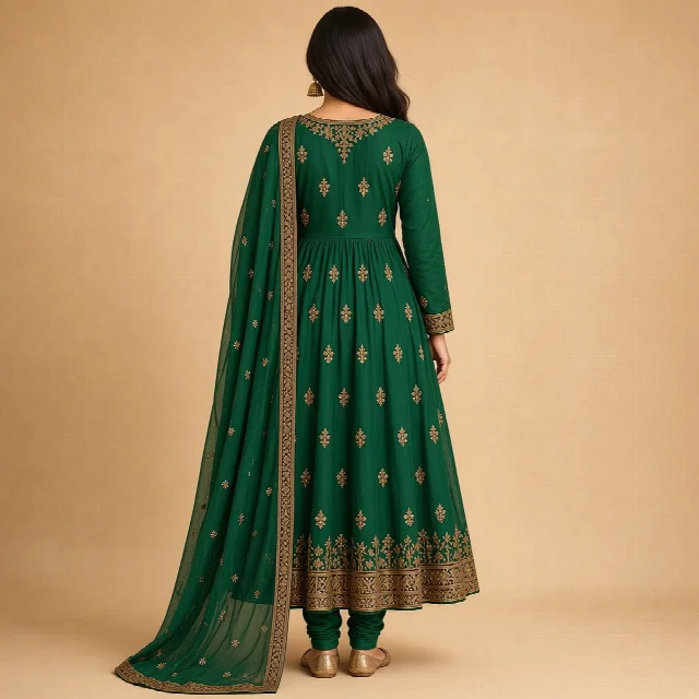 Maroon Anarkali Salwar Suit thumbnail