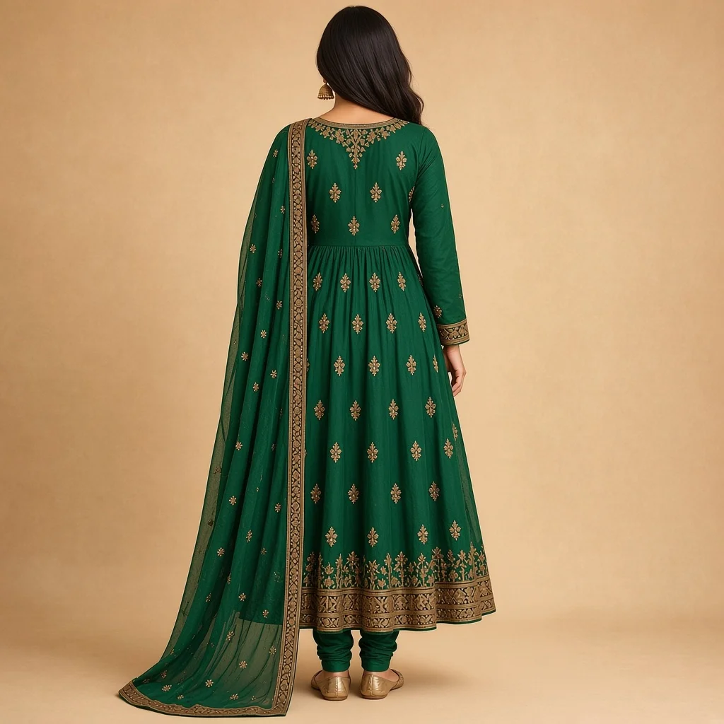 Maroon Anarkali Salwar Suit
