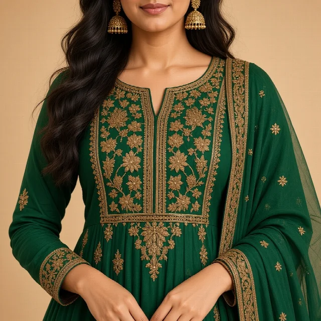 Maroon Anarkali Salwar Suit thumbnail