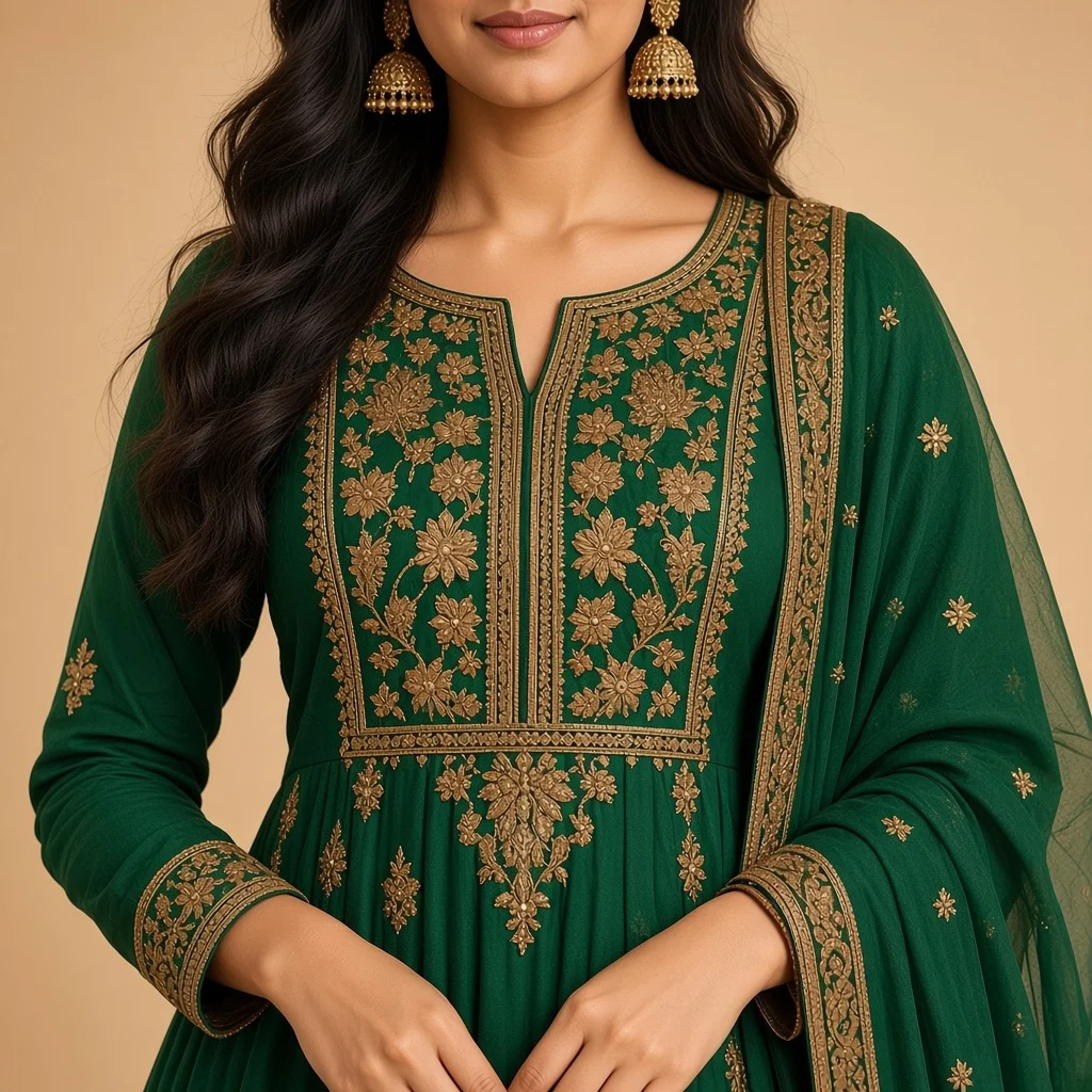 Maroon Anarkali Salwar Suit