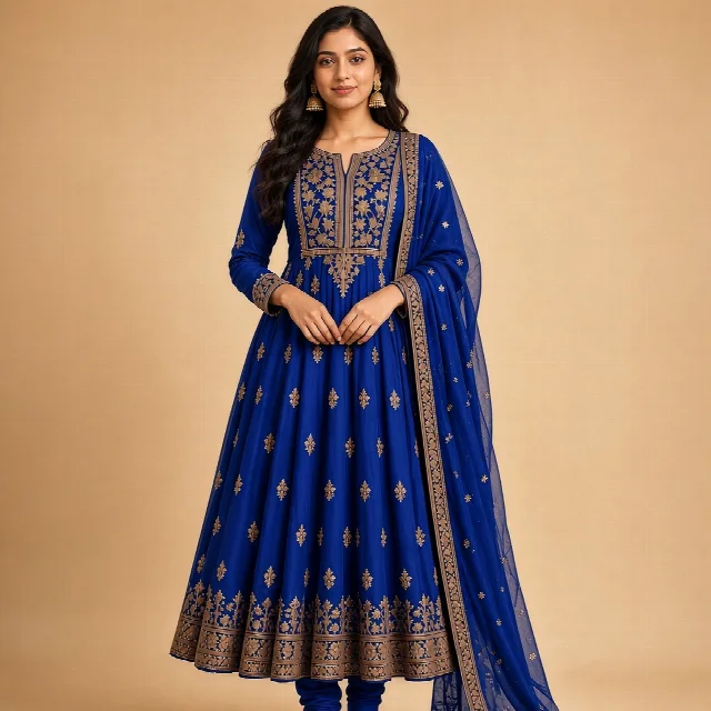 Maroon Anarkali Salwar Suit thumbnail