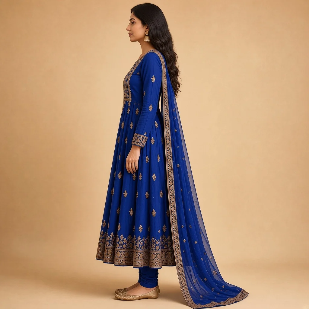 Maroon Anarkali Salwar Suit
