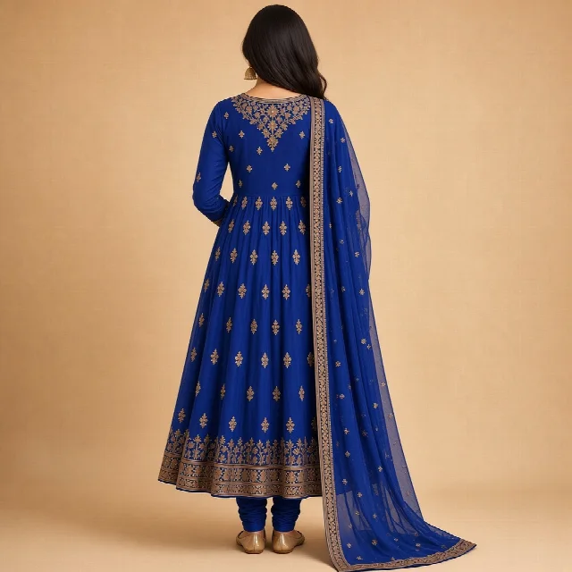 Maroon Anarkali Salwar Suit thumbnail