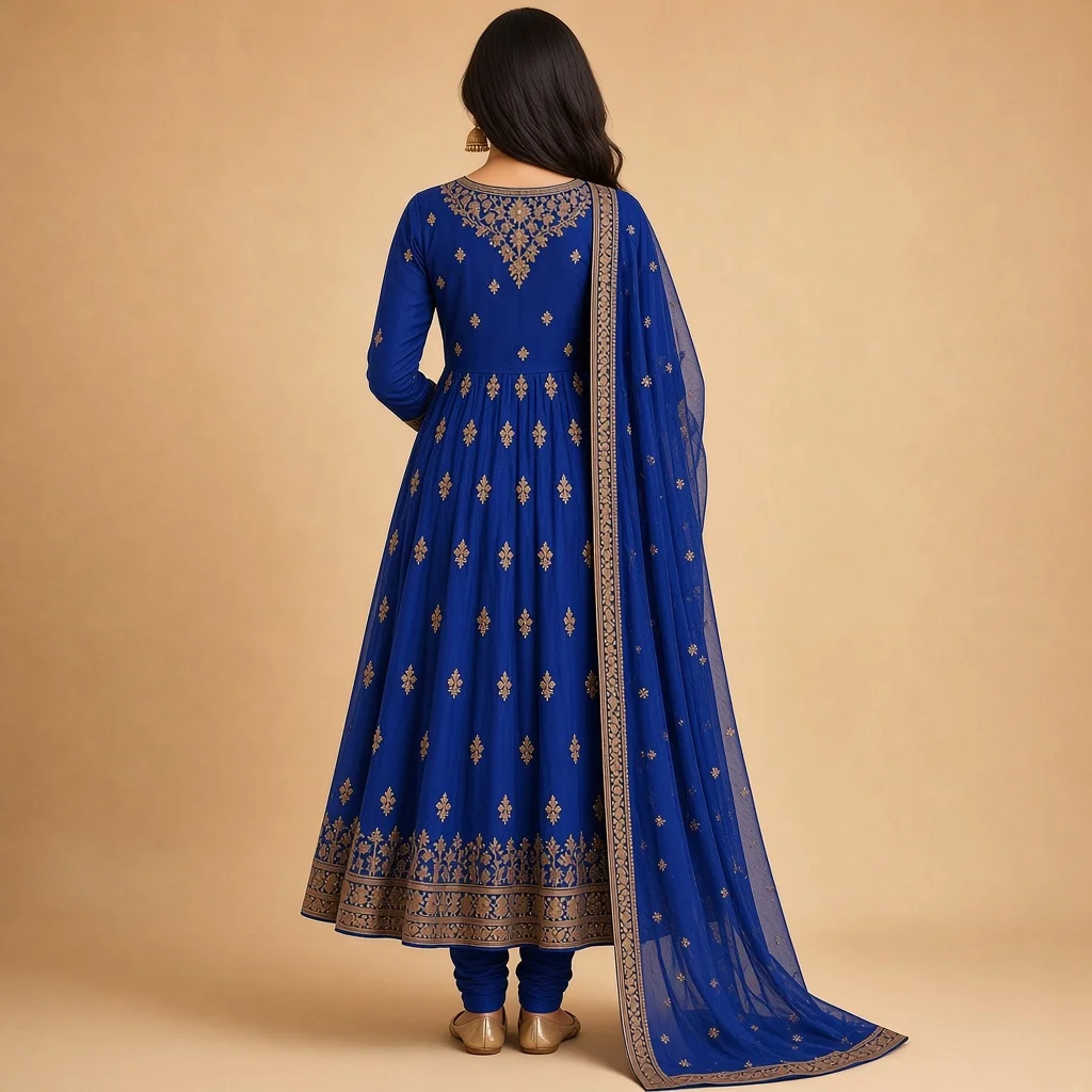 Maroon Anarkali Salwar Suit