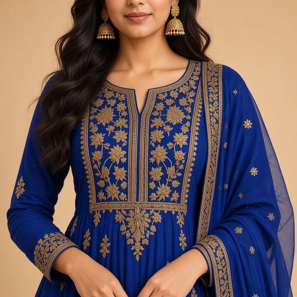 Maroon Anarkali Salwar Suit