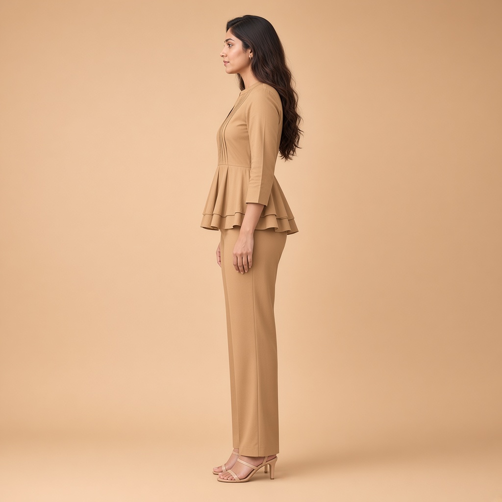 Mauve Peplum Kurti
