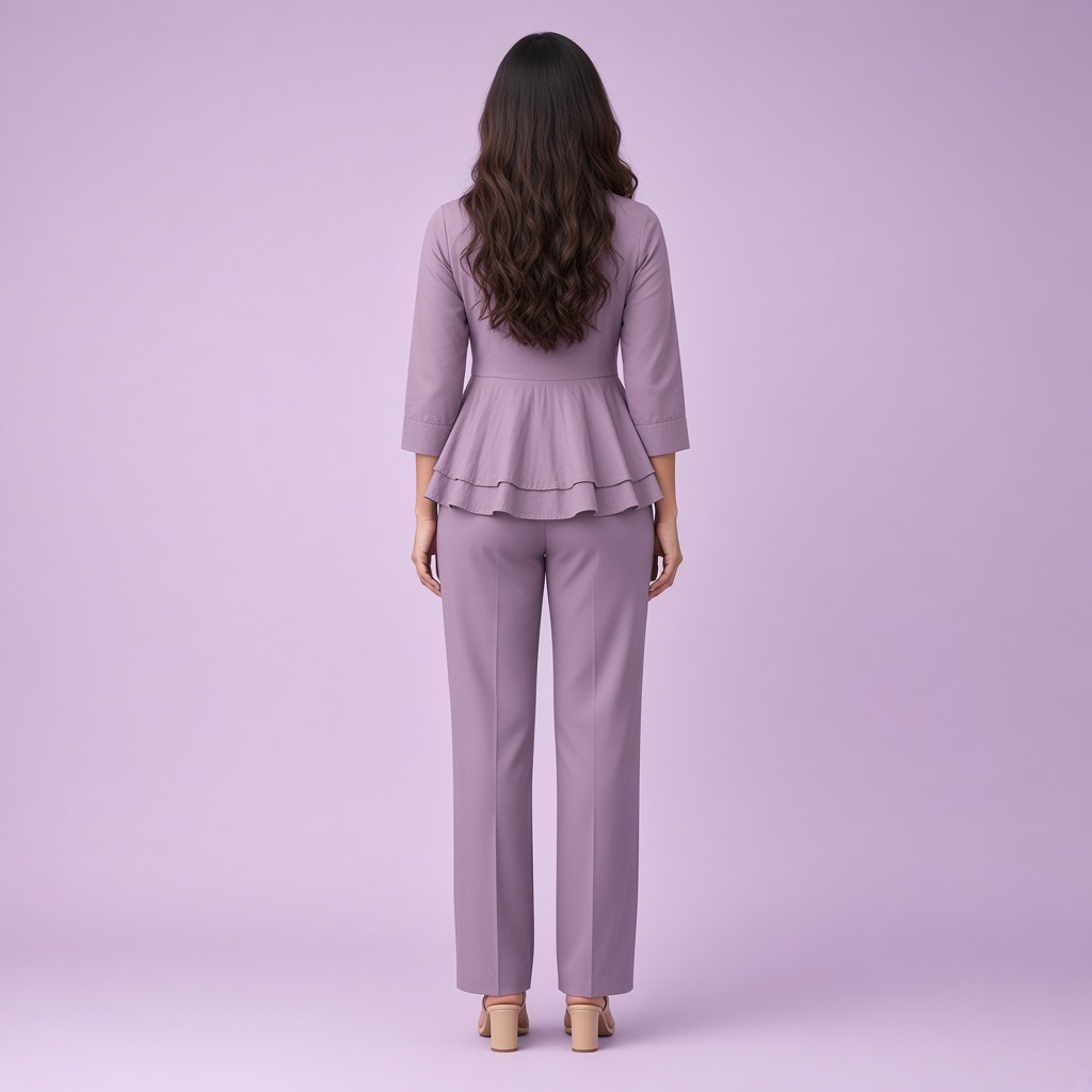 Mauve Peplum Kurti