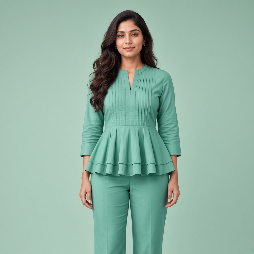 Mauve Peplum Kurti
