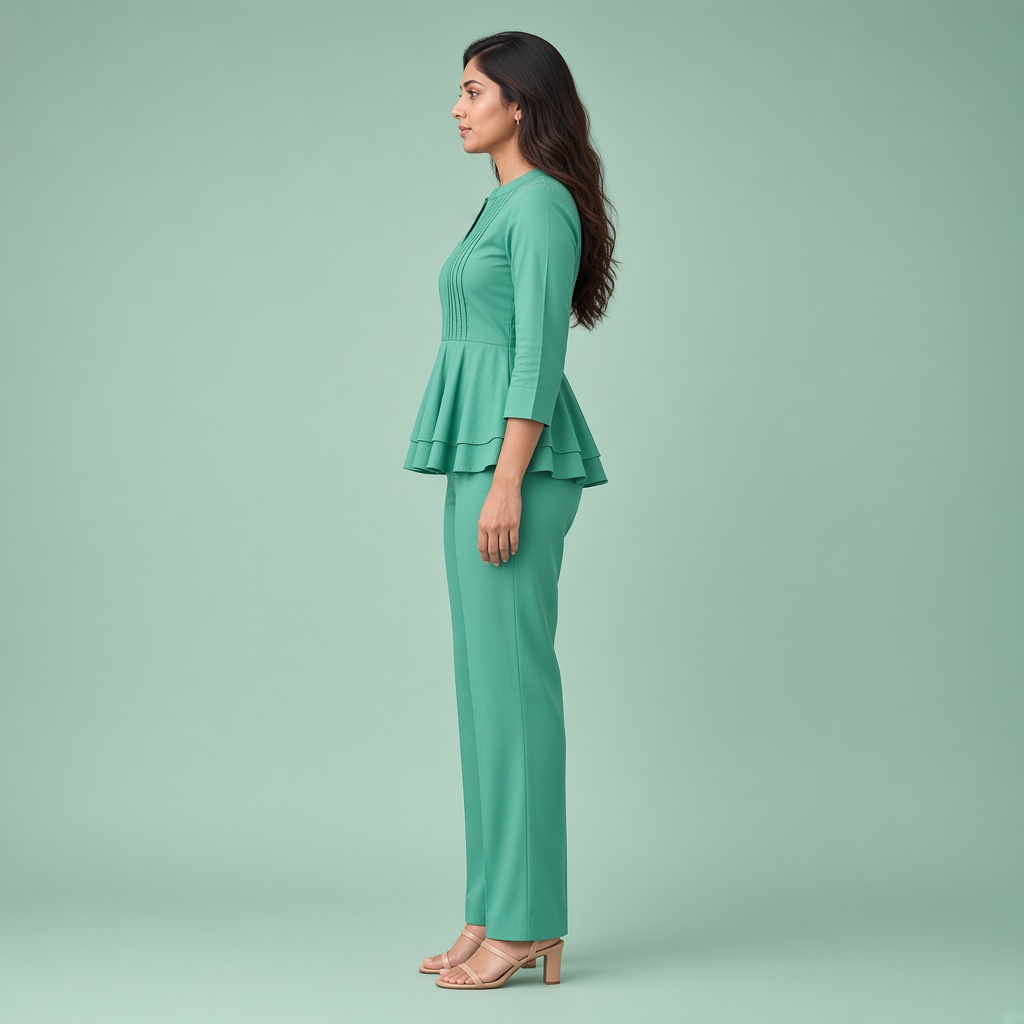 Mauve Peplum Kurti