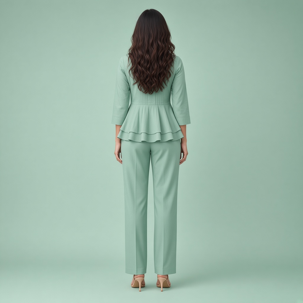 Mauve Peplum Kurti