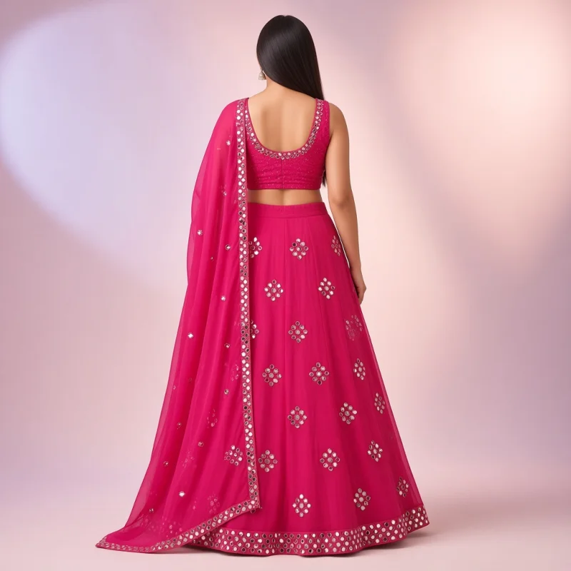 Mirror Bloom Festive Lehenga