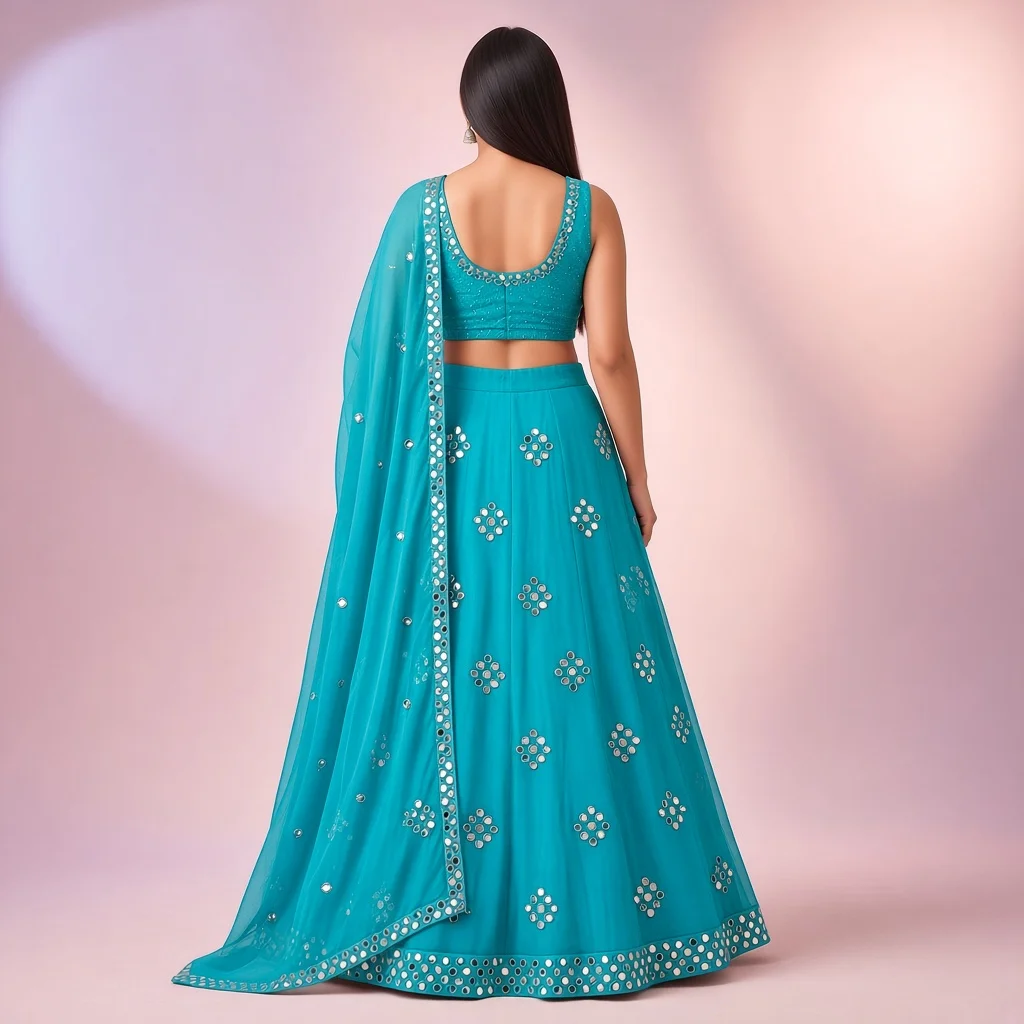 Mirror Bloom Festive Lehenga