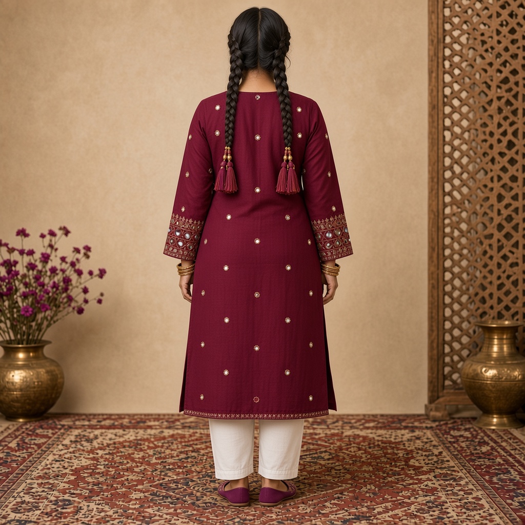Mirror-Work Festive Kurti