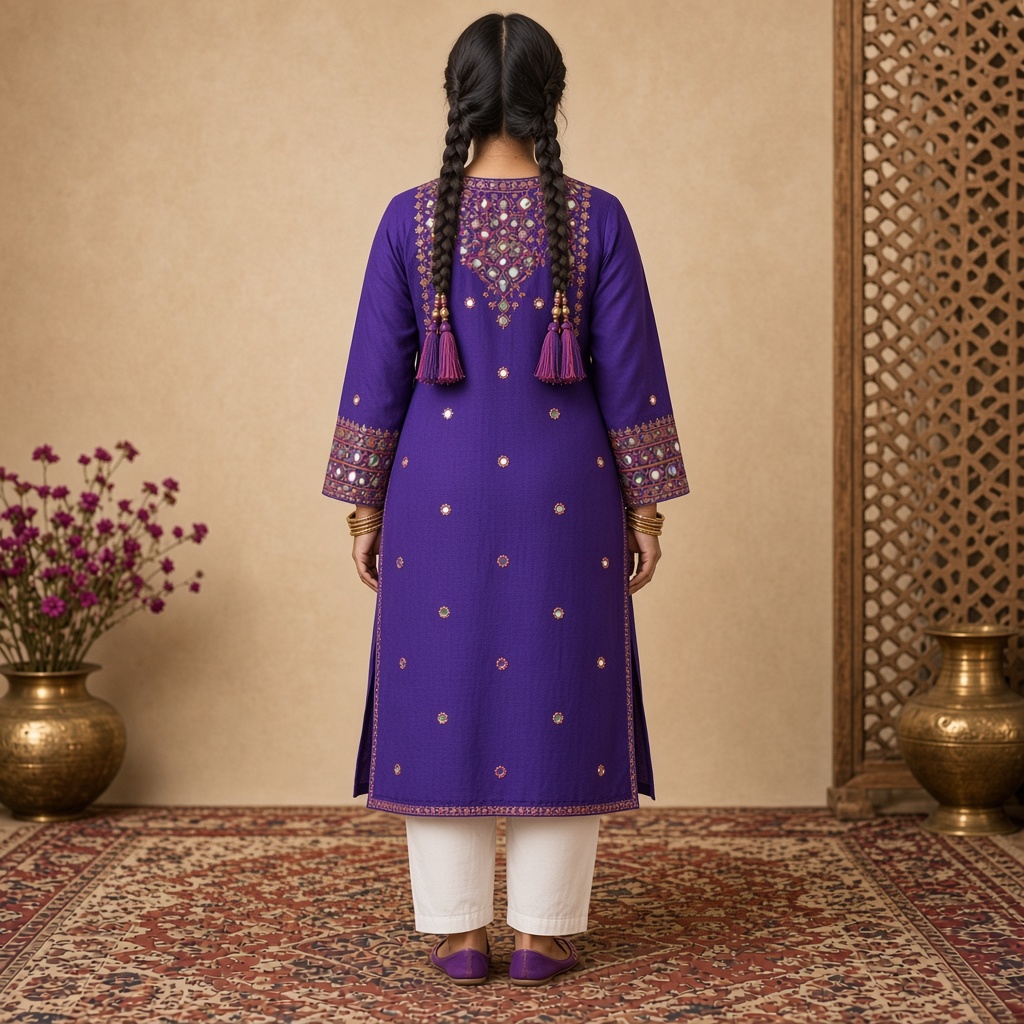 Mirror-Work Festive Kurti