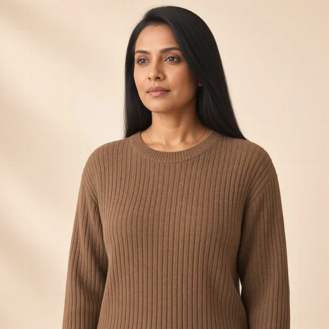 Mocha Ribbed Knit Co-ord Set