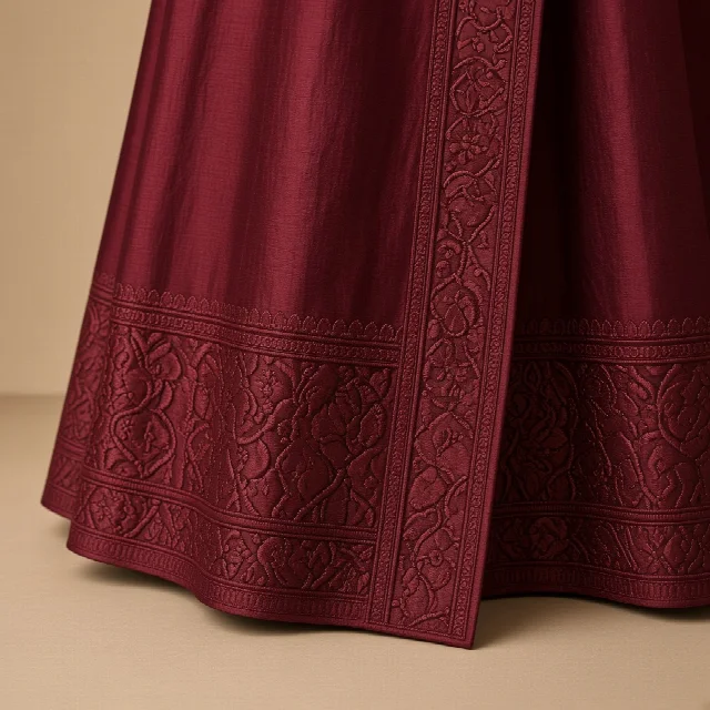 Mustard Festive Border Gown thumbnail